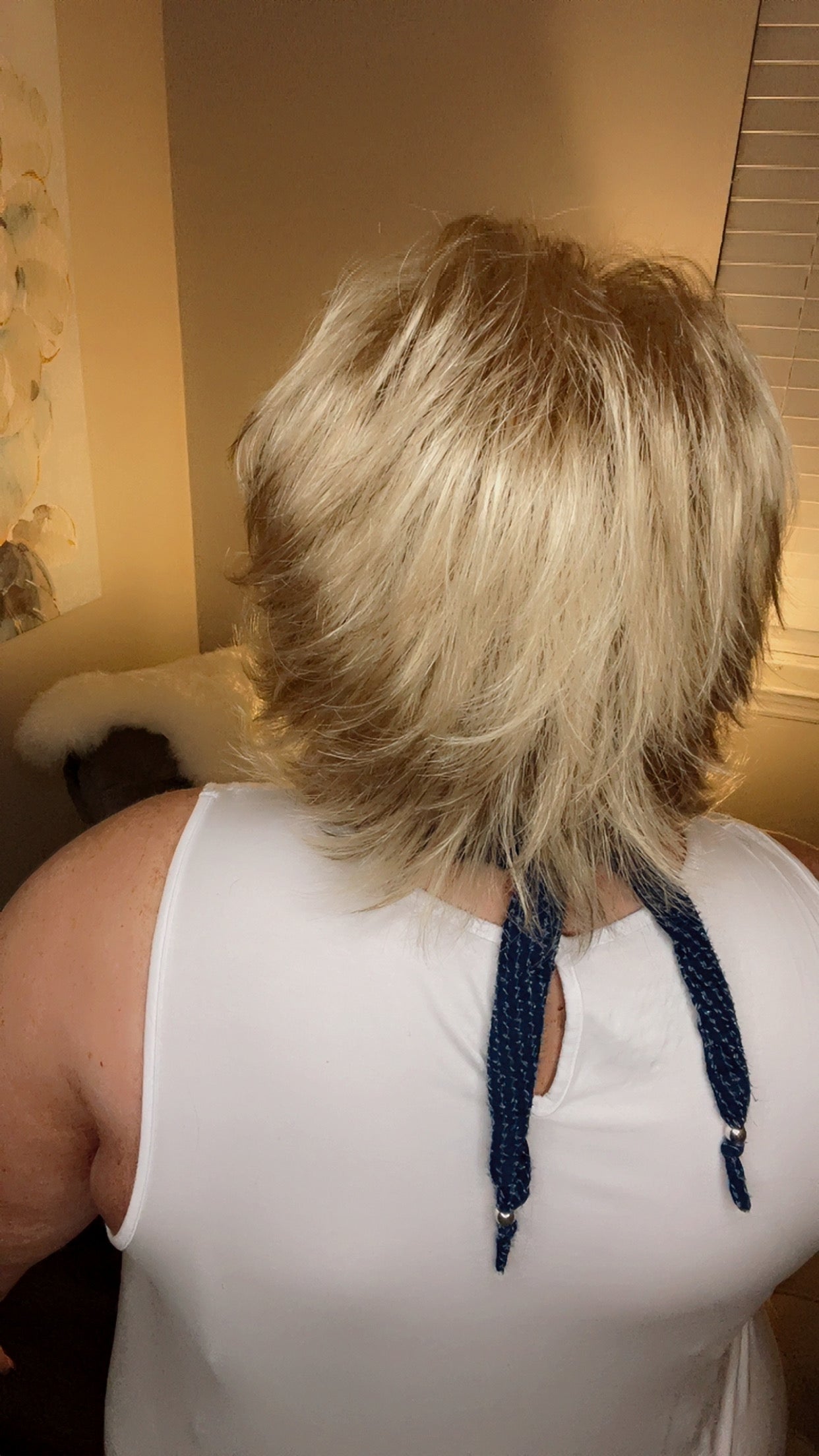 LOUISE SATIN GOLD NHS Premium Luxury Wig *Sample A NOT RETURNABLE* NV1