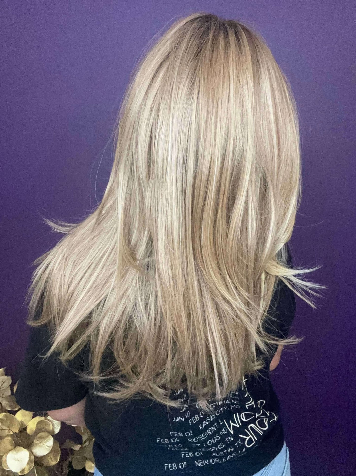 Ashlyn – Luxury Wig by Chic Lifestyle Shown in Summer Blonde.