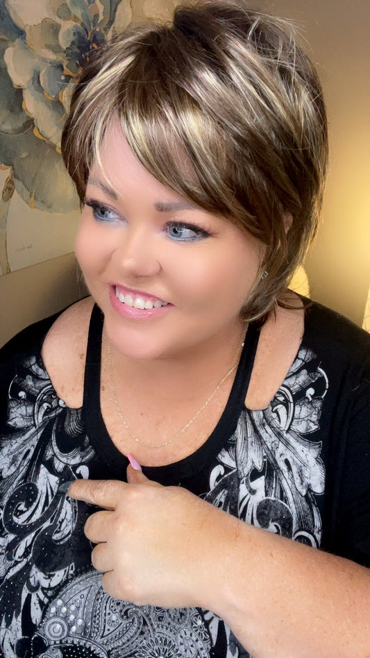 Lola Chocolate Swirl NHS Premium Luxury Wig *Sample A NOT RETURNABLE* NV1