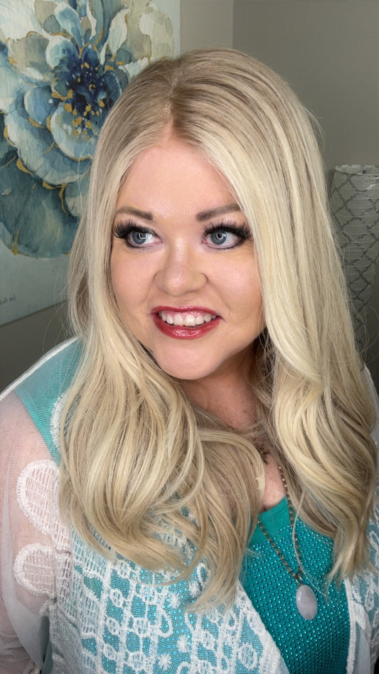 MIKAYLA HUMAN HAIR WIG 28" HAND TIED WITH GRIP