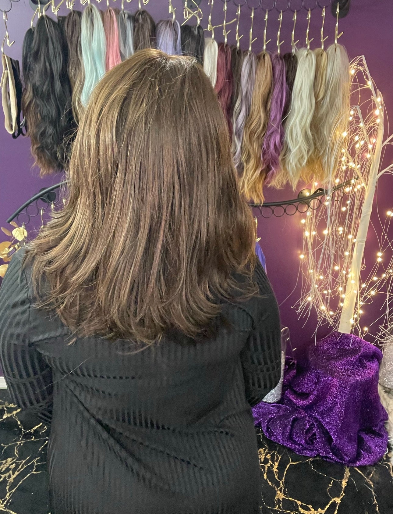 DEMI WALNUT BROWN NHS Premium Luxury Wig *Sample A NOT RETURNABLE* NV1