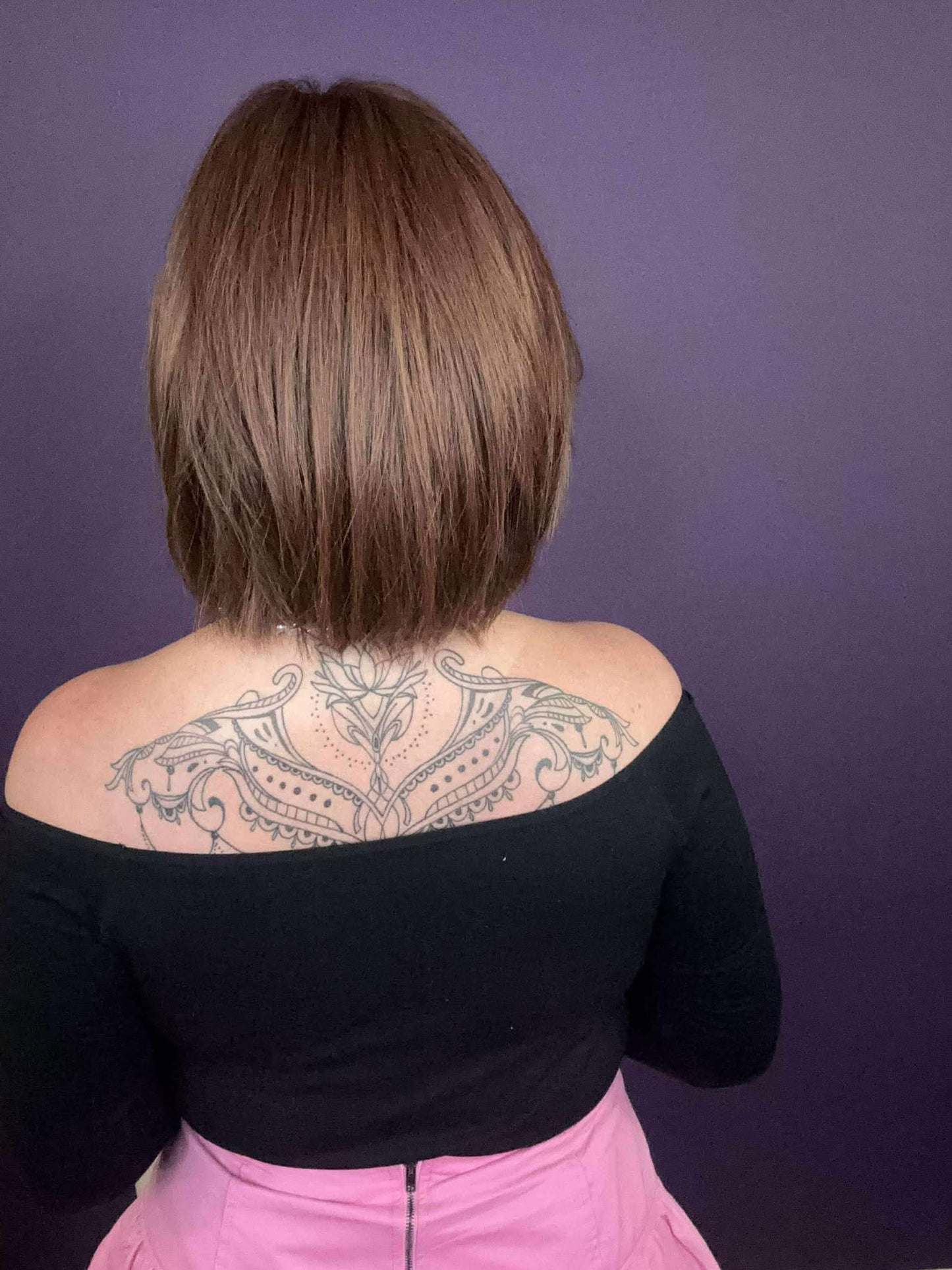 Gabby – Luxury Wig by Chic Lifestyle Shown in Red Auburn.