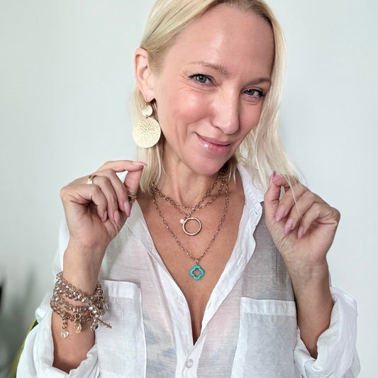 I Am Satisfied Where I Am and Eager For More Ring Original Necklace