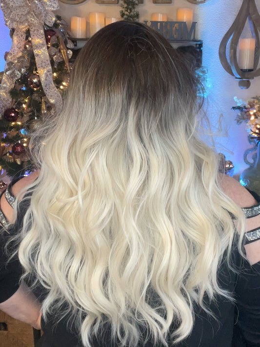 Mylah Medium Brown w/ Highlights Simply Chic Luxury Wig *Sample A NOT RETURNABLE*