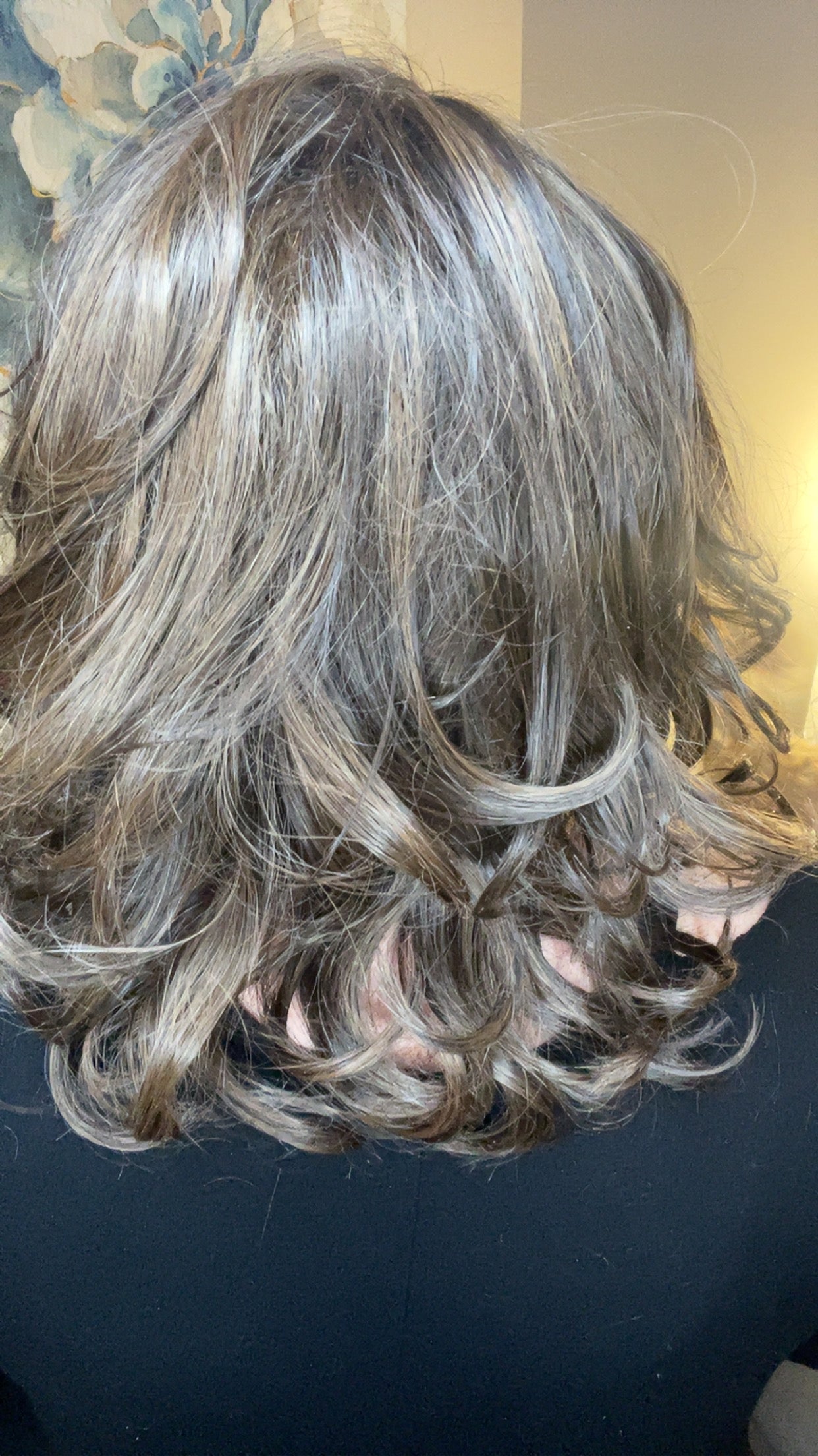 NATALIE – Luxury Wig by Chic Lifestyle Shown in Milk Chocolate.