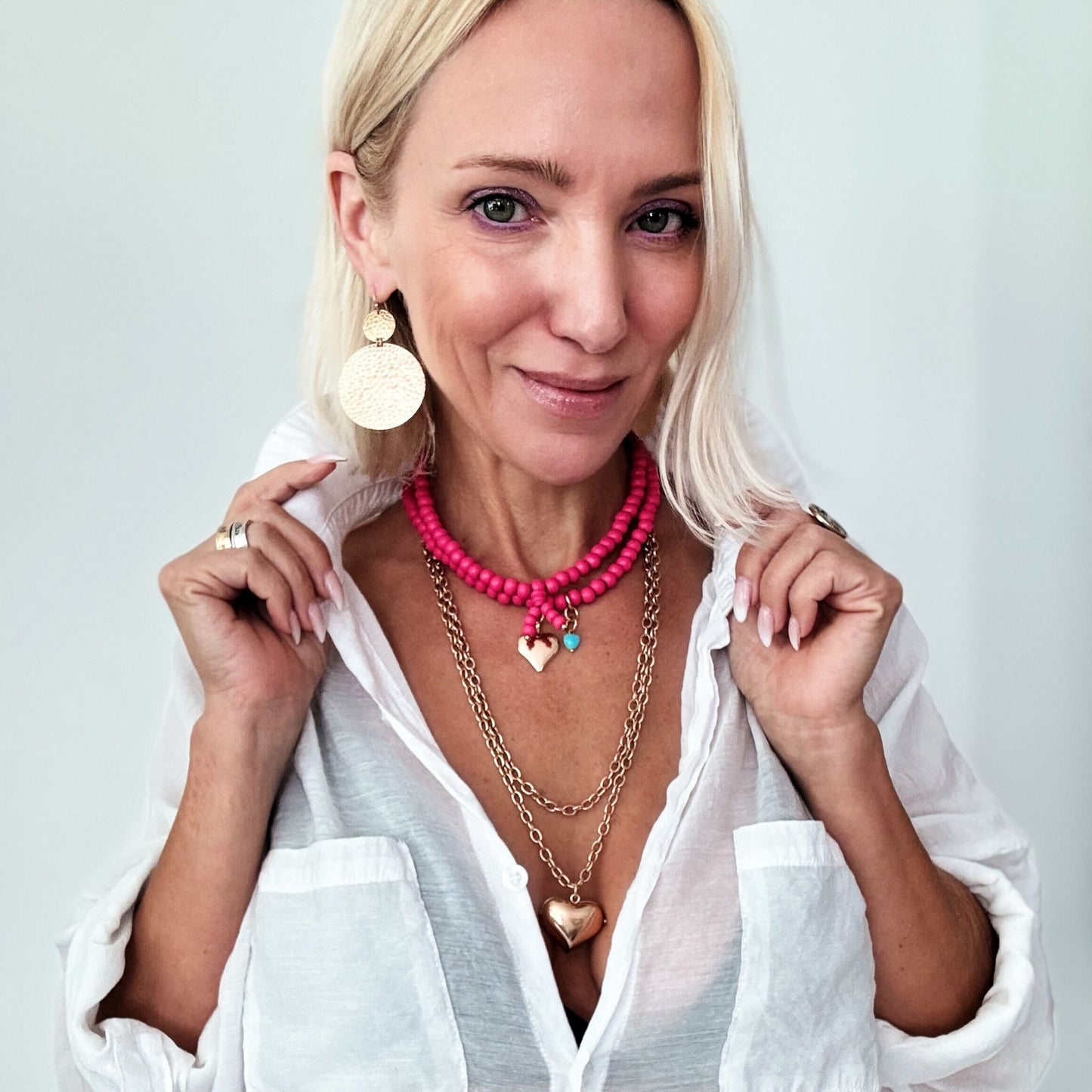 Take a Deep Breath and Let That Shit Go Heart Locket Essential Necklace