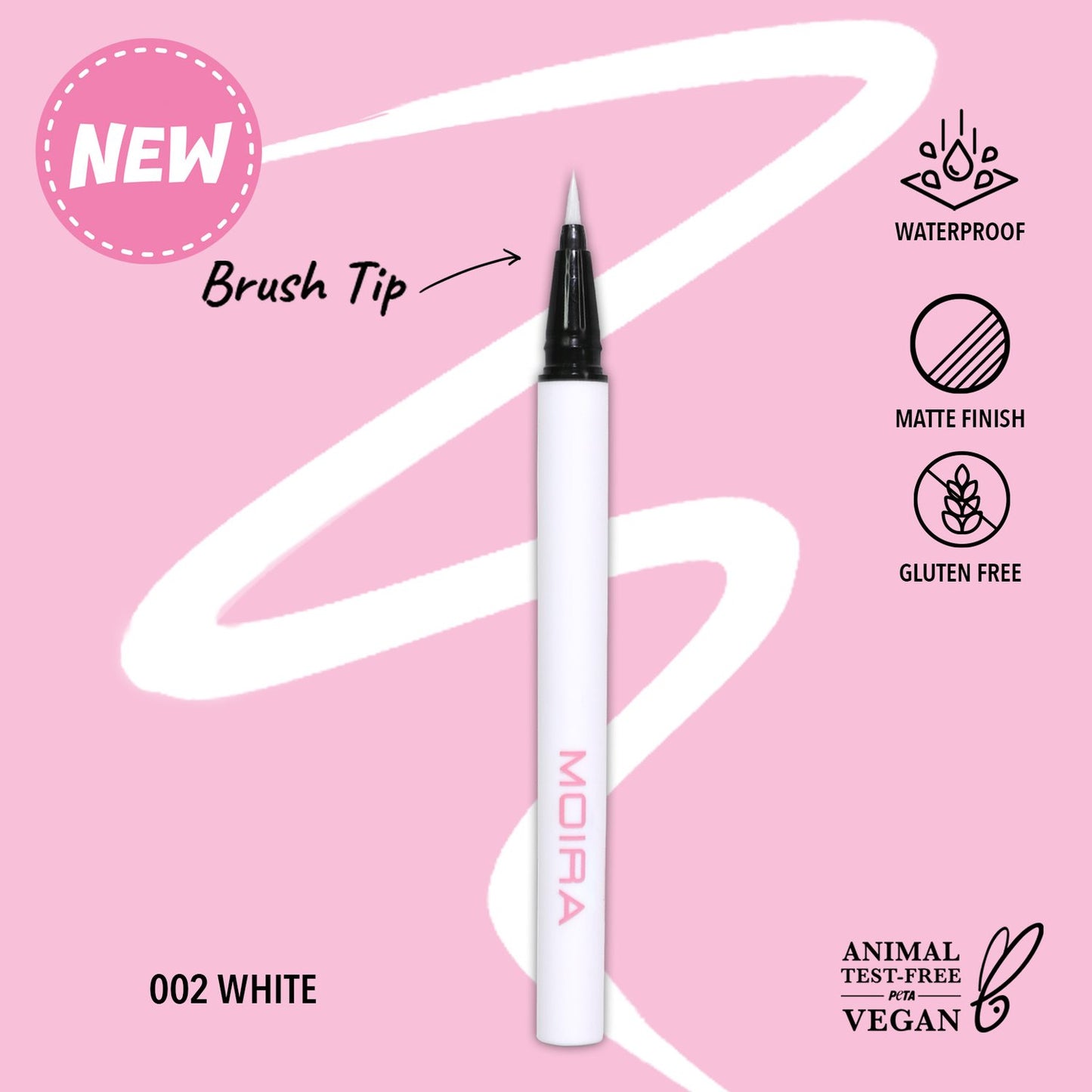 MOIRA Precision Liquid Liner- White -S371 LW3