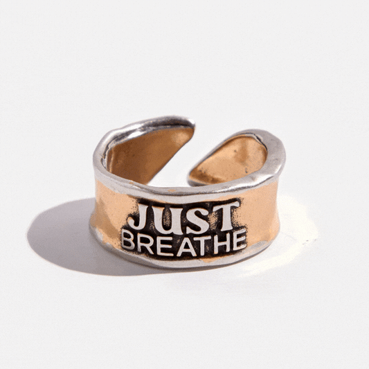 Just Breathe Remember Adjustable Ring