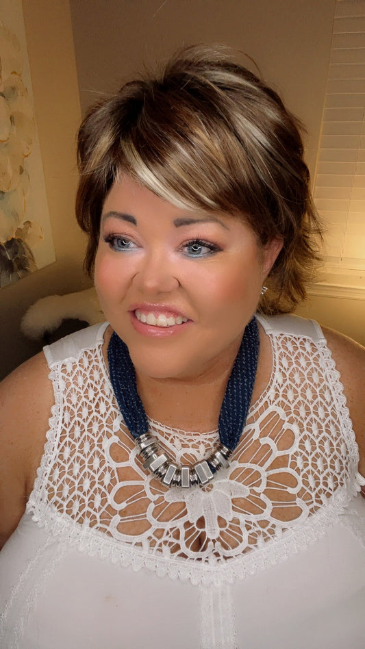 LOUISE DARK AMBER NHS Premium Luxury Wig *Sample A NOT RETURNABLE*