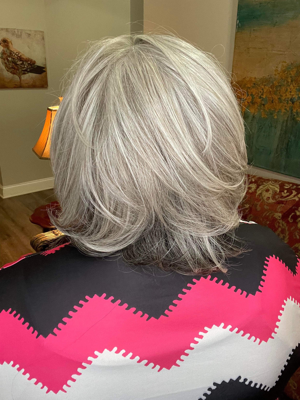 Justice Ht JUSTICE GLAMOUR GREY HS HT PLATINUM LUXURY WIG *SAMPLE A NOT RETURNABL ...
