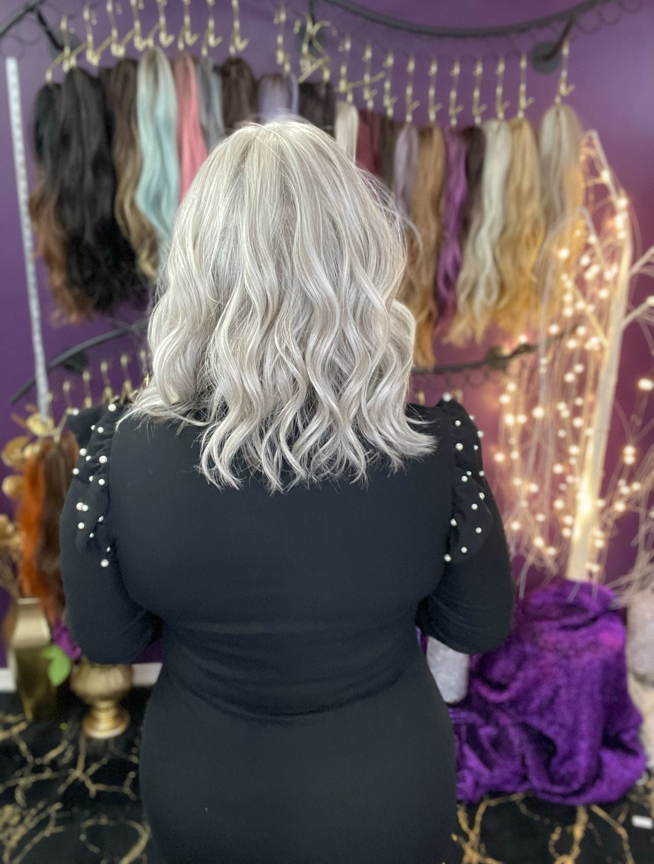 Billie Glamour Grey HT HS Platinum Luxury Wig Sample A Not Returnable NV1
