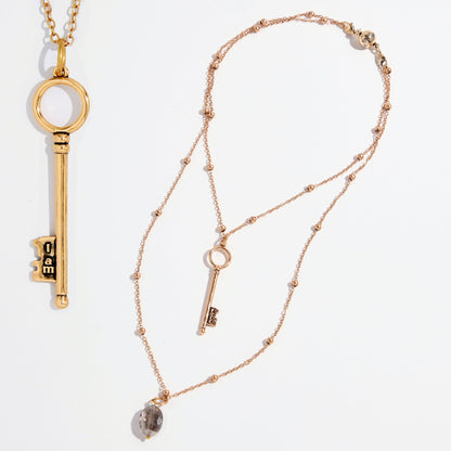 I Am Free Key Dainty Necklace
