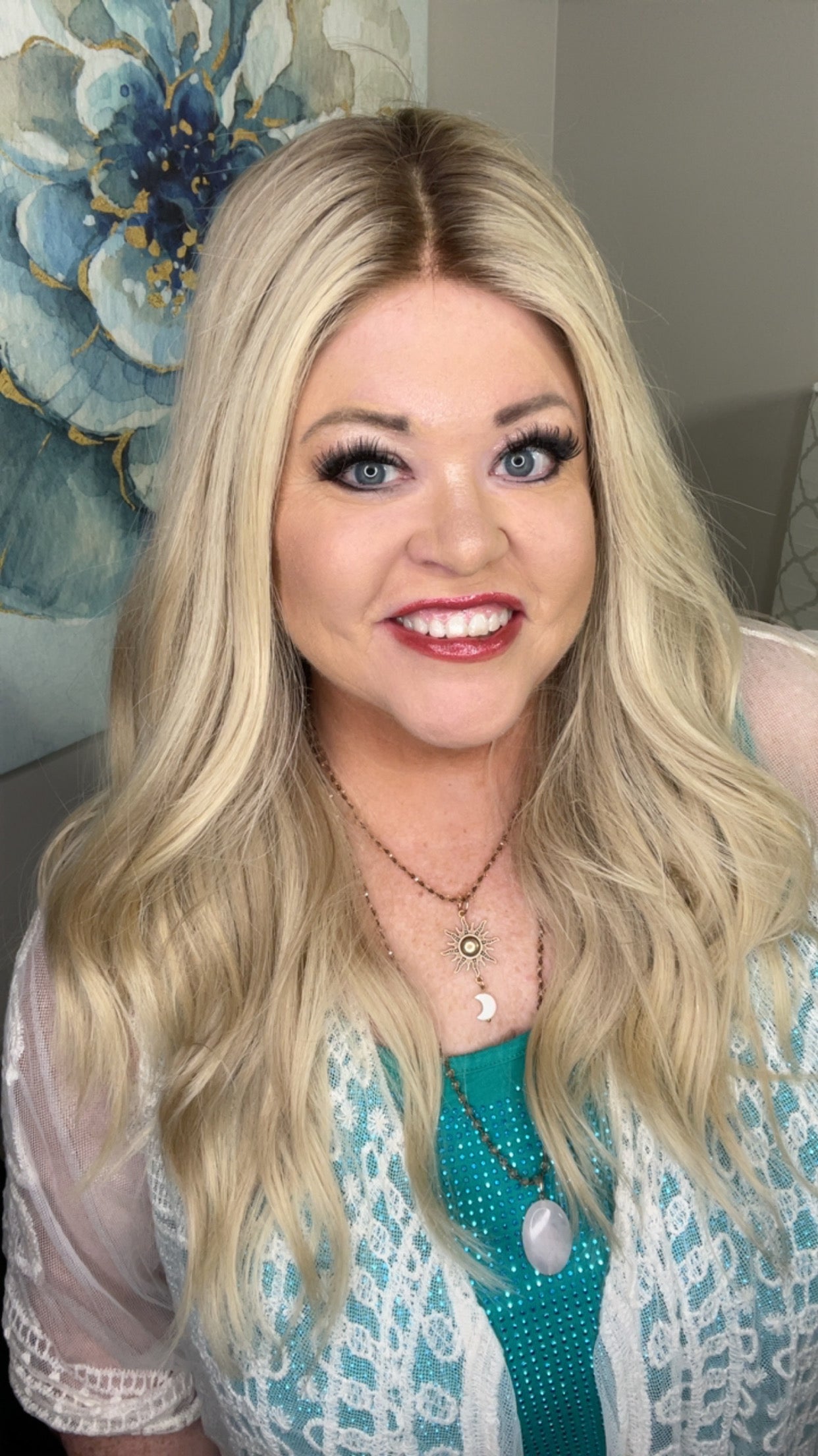 CHRISTY HUMAN HAIR WIG 28" WITH GRIP CAP