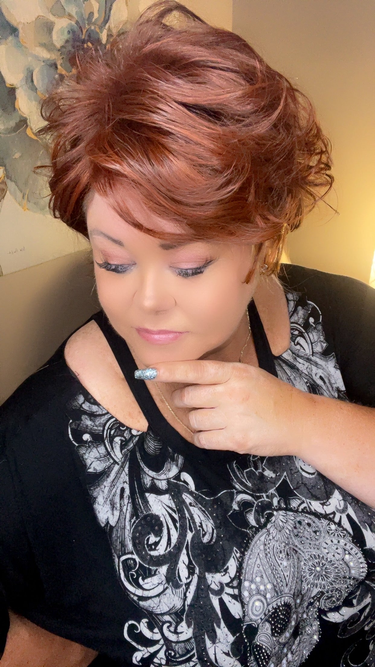 JOLENE CAYENNE RED HS Premium Luxury Wig *Sample A NOT RETURNABLE* NV1