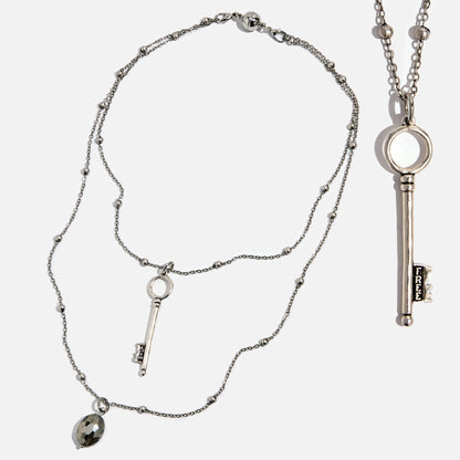 I Am Free Key Dainty Necklace