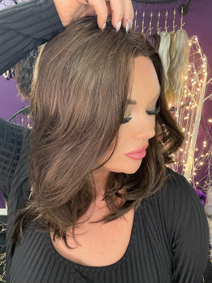 DEMI WALNUT BROWN NHS Premium Luxury Wig *Sample A NOT RETURNABLE* NV1