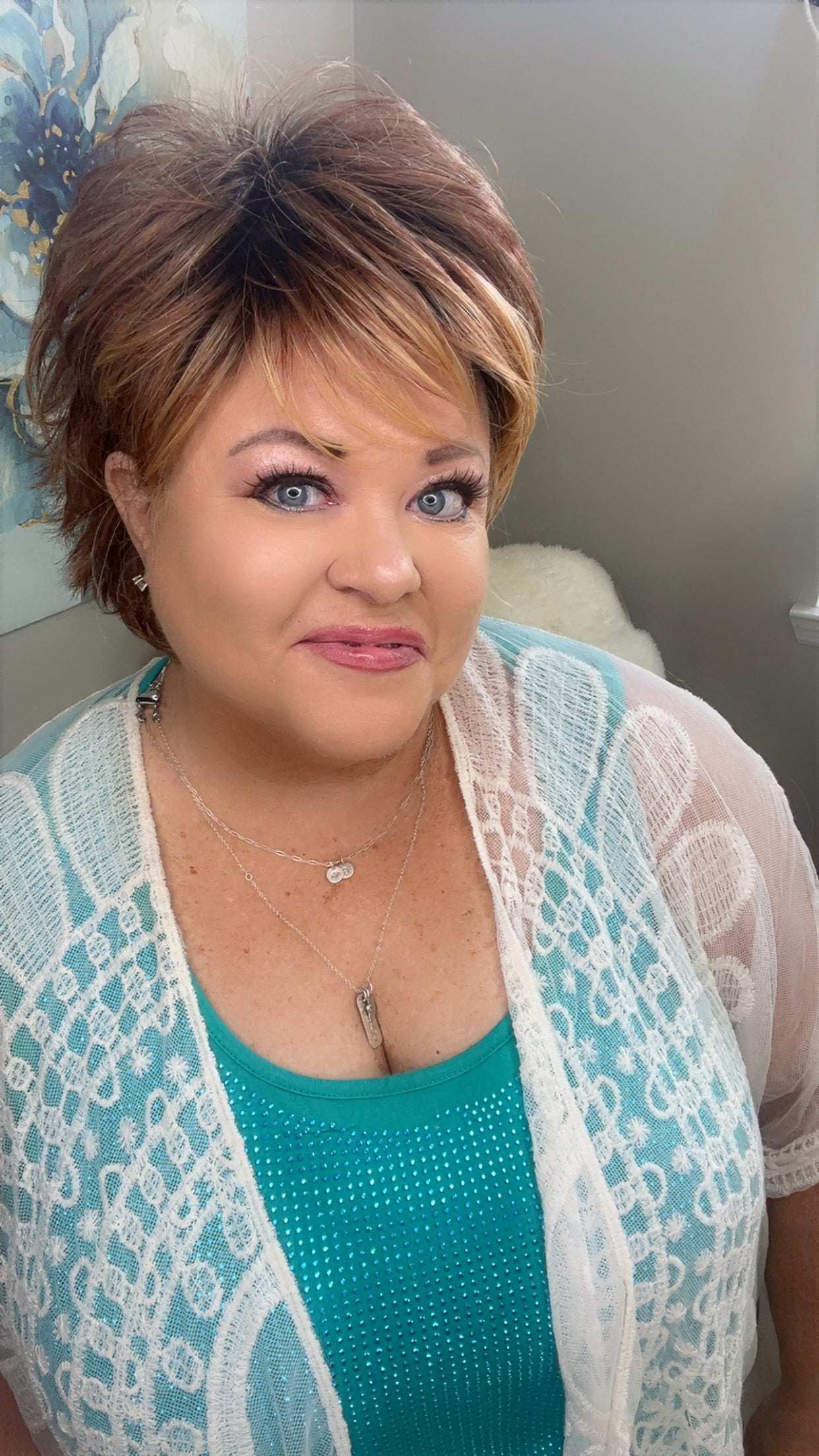 EDEN STRAWBERRY MOCHA SWIRL HS Luxury Wig *Sample A NOT RETURNABLE*