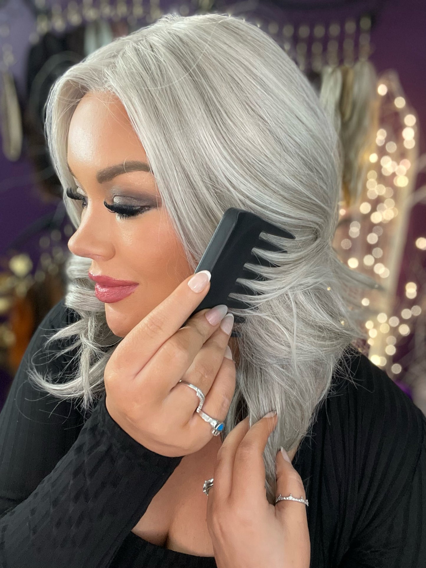 Luxury Wig Comb - Black LW3