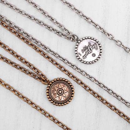 I Am Worthy Sun Essential Necklace