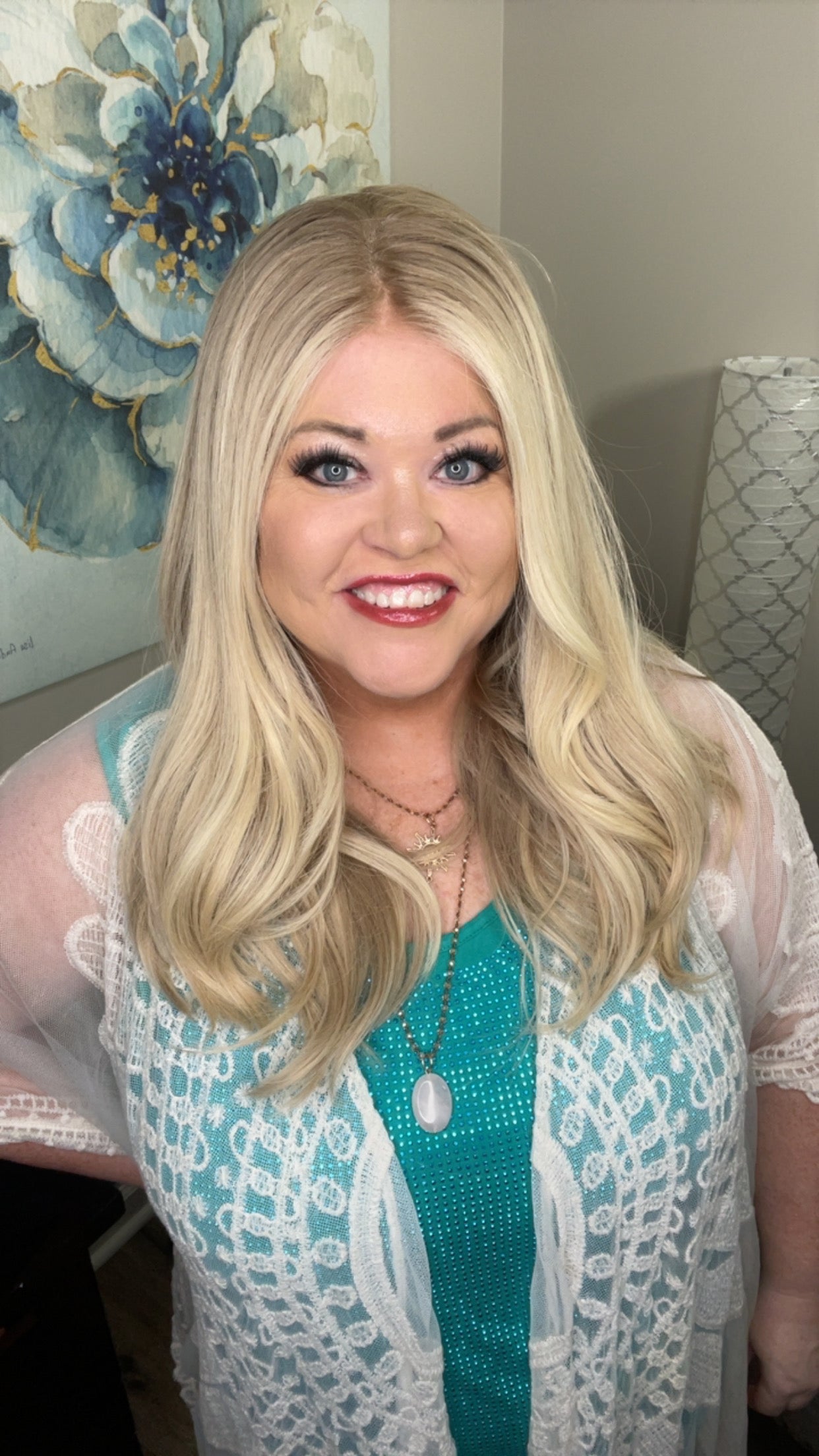 MIKAYLA HUMAN HAIR WIG 28" HAND TIED WITH GRIP