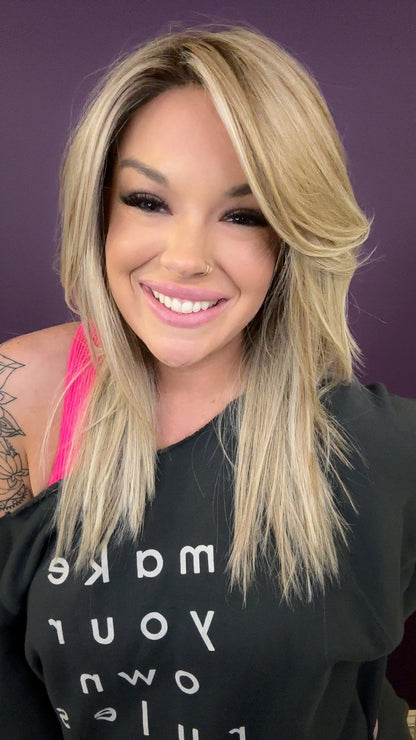 BLAKE CAFE AU LAIT BLONDE HS HT DIAMOND LUX WIG *SAMPLE A* NOT RETURNABLE NV1