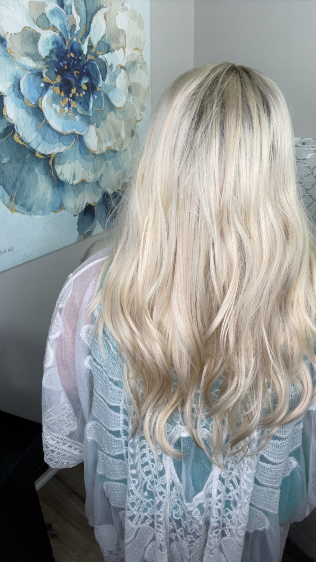 CARIE HUMAN HAIR WIG 28"WITH MEDICAL CAP