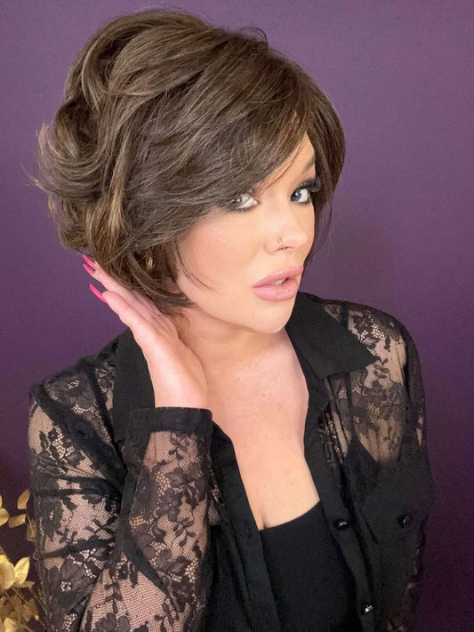 CHARLOTTE 2.0 MILK CHOCOLATE BROWN HS Luxury Wig *Sample A NOT RETURNABLE*