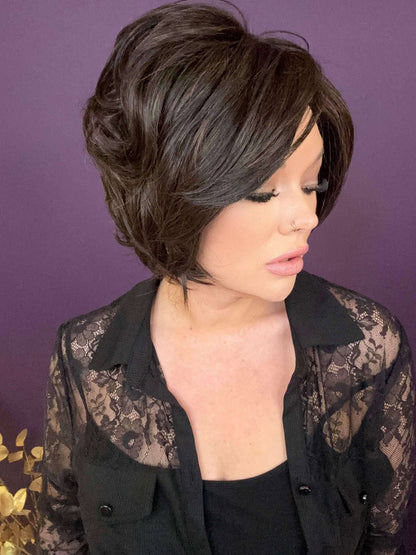 CHARLOTTE 2.0 ESPRESSO BROWN HS Luxury Wig *Sample A NOT RETURNABLE*