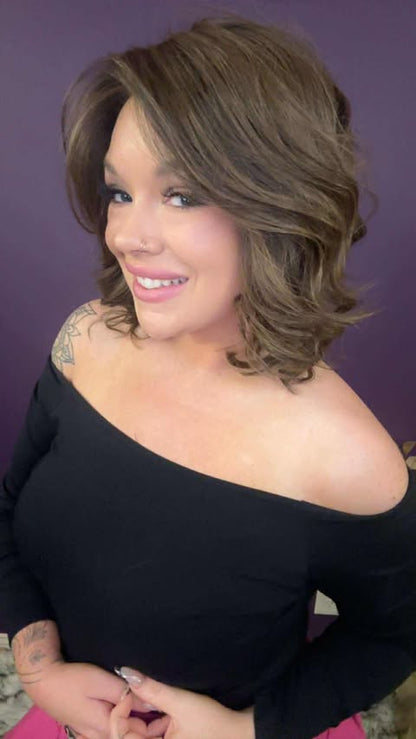 ELIZA CHILLED MOCHA DRIFT HS HT DIAMOND LUX WIG *SAMPLE A* NV1