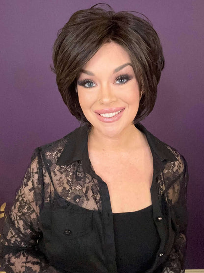 CHARLOTTE 2.0 ESPRESSO BROWN HS Luxury Wig *Sample A NOT RETURNABLE*