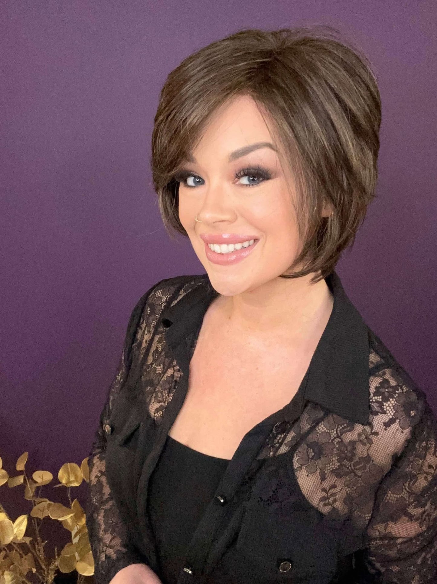 CHARLOTTE 2.0 MILK CHOCOLATE BROWN HS Luxury Wig *Sample A NOT RETURNABLE*