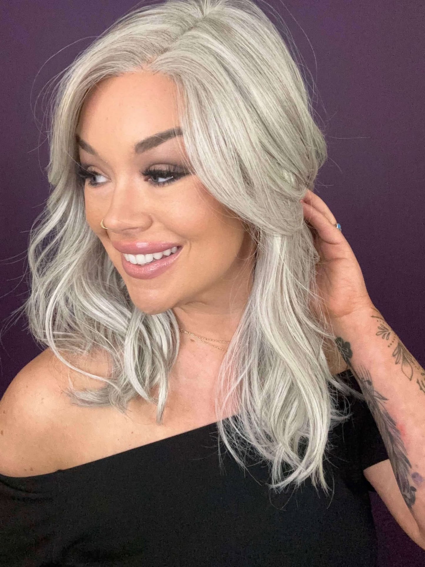 Riley Sterling Silver HS Comfort Luxury Wig *Sample A NOT RETURNABLE*