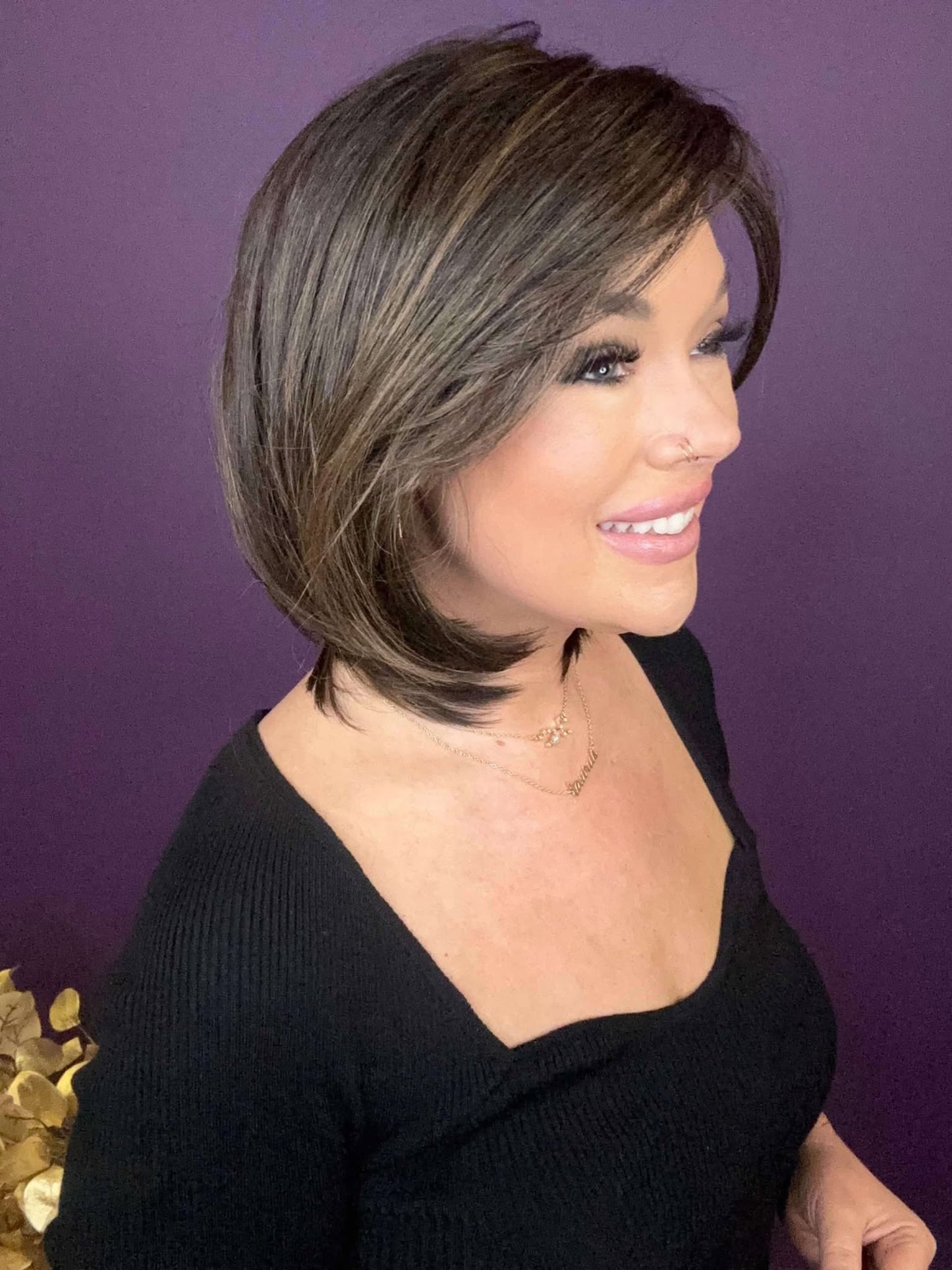 Gwen Dark Roast Delight HS Comfort Luxury Wig *Sample A NOT RETURNABLE*