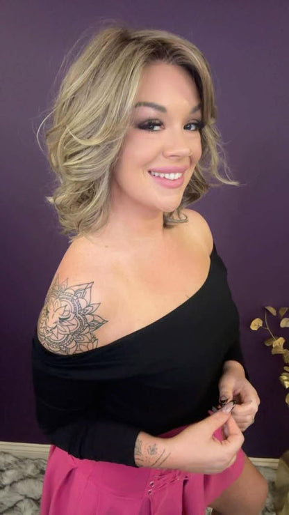 ELIZA TRUFFLE MOCHA CREAM HS HT DIAMOND LUX WIG *SAMPLE A*