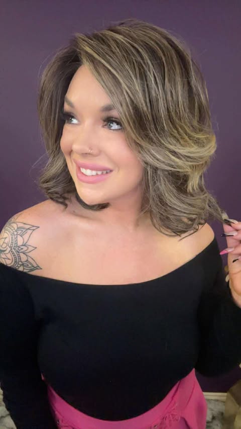 ELIZA MOCHA VANILLA DRIZZLE HS HT DIAMOND LUX WIG *SAMPLE A* NV1