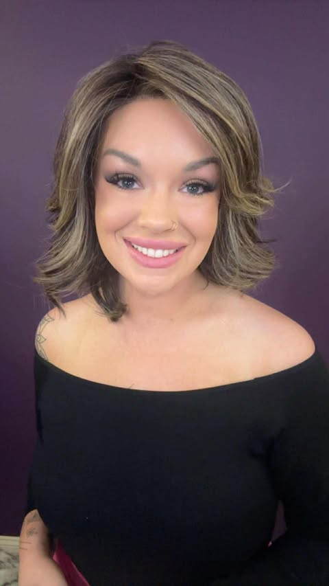 ELIZA MOCHA VANILLA DRIZZLE HS HT DIAMOND LUX WIG *SAMPLE A* NV1