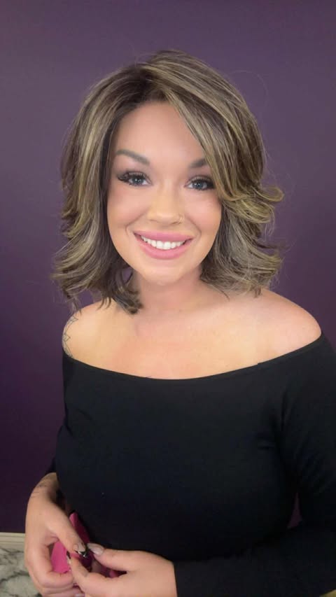 ELIZA MOCHA VANILLA DRIZZLE HS HT DIAMOND LUX WIG *SAMPLE A* NV1