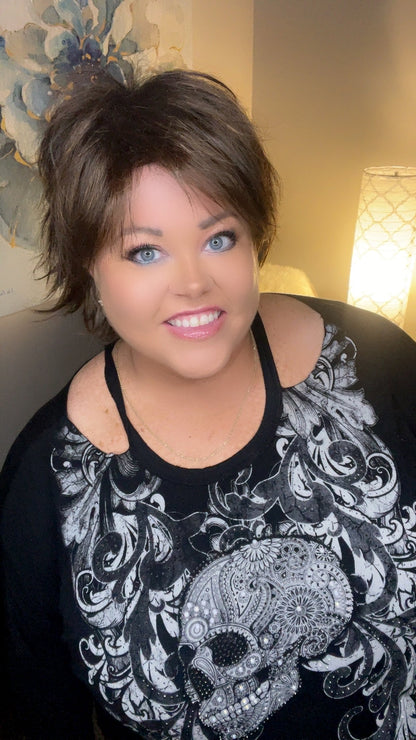 CHERYL DEEP SEPIA NHS Premium Luxury Wig *Sample A NOT RETURNABLE* NV1