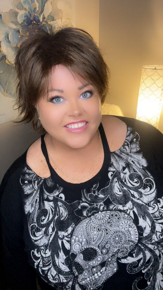 CHERYL DEEP SEPIA NHS Premium Luxury Wig *Sample A NOT RETURNABLE* NV1