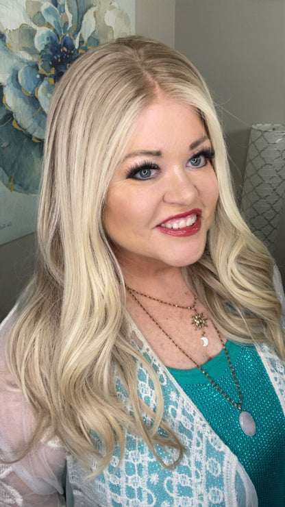 MIKAYLA HUMAN HAIR WIG 28" HAND TIED WITH GRIP