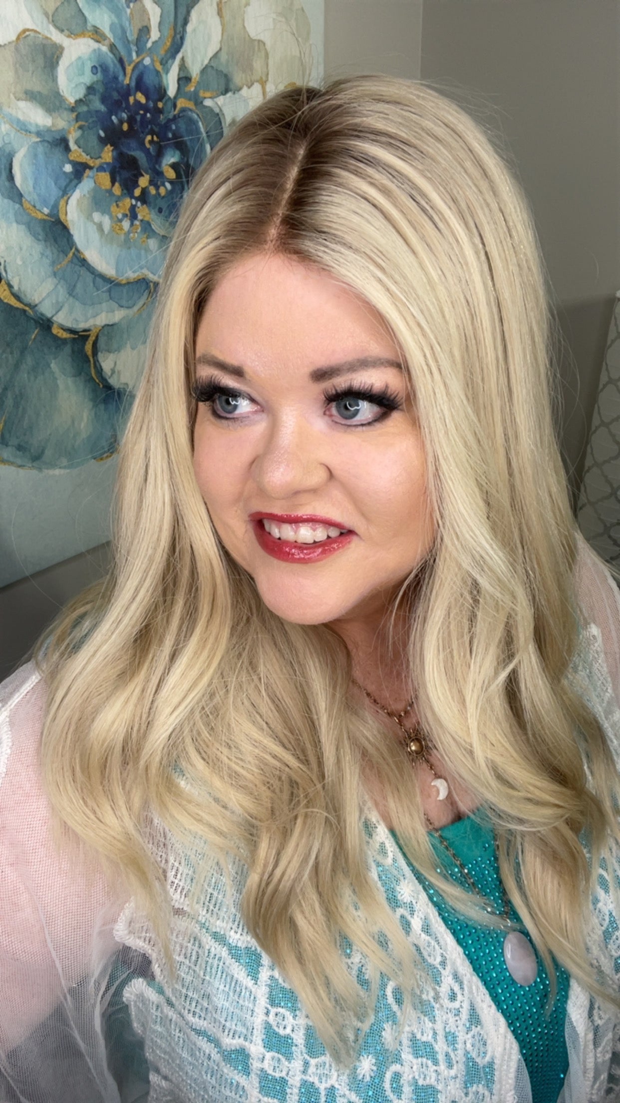 CHRISTY HUMAN HAIR WIG 28" WITH GRIP CAP