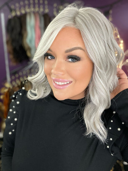 Billie Glamour Grey HT HS Platinum Luxury Wig Sample A Not Returnable NV1