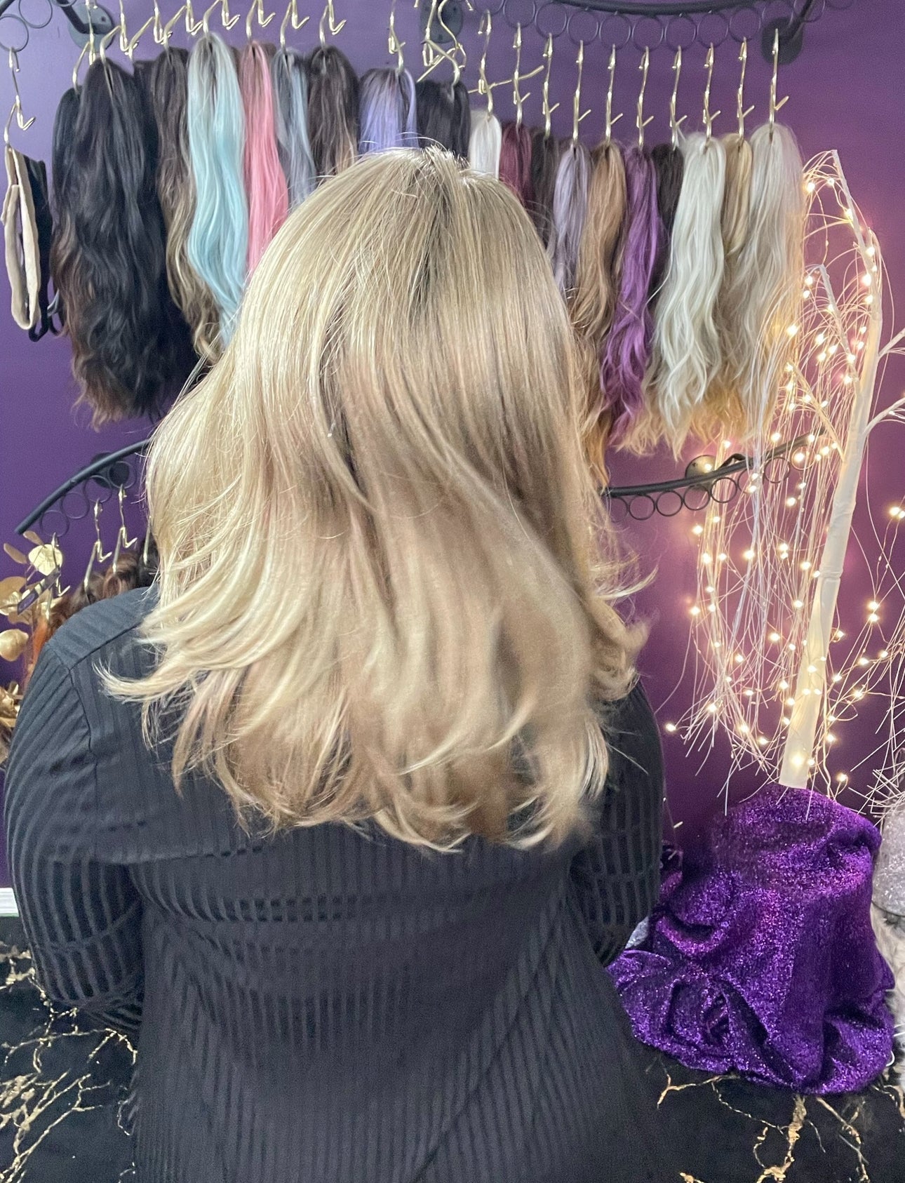 DEMI BLUSH BLONDE NHS Premium Luxury Wig *Sample A NOT RETURNABLE* NV1