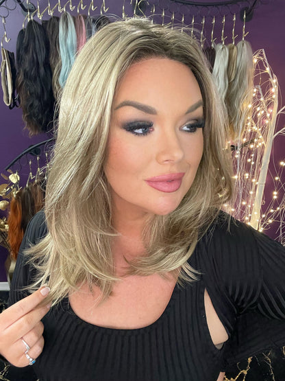 DEMI BLUSH BLONDE NHS Premium Luxury Wig *Sample A NOT RETURNABLE* NV1