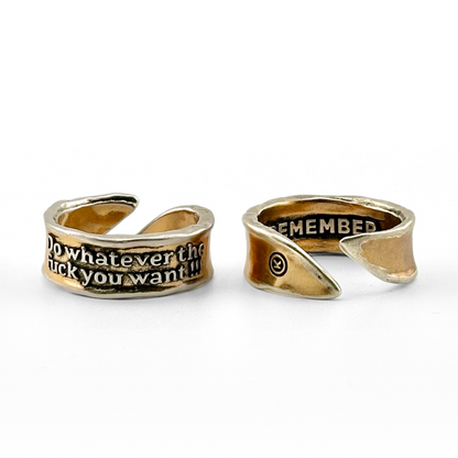 Do Whatever The F*ck You Want Remember Adjustable Ring