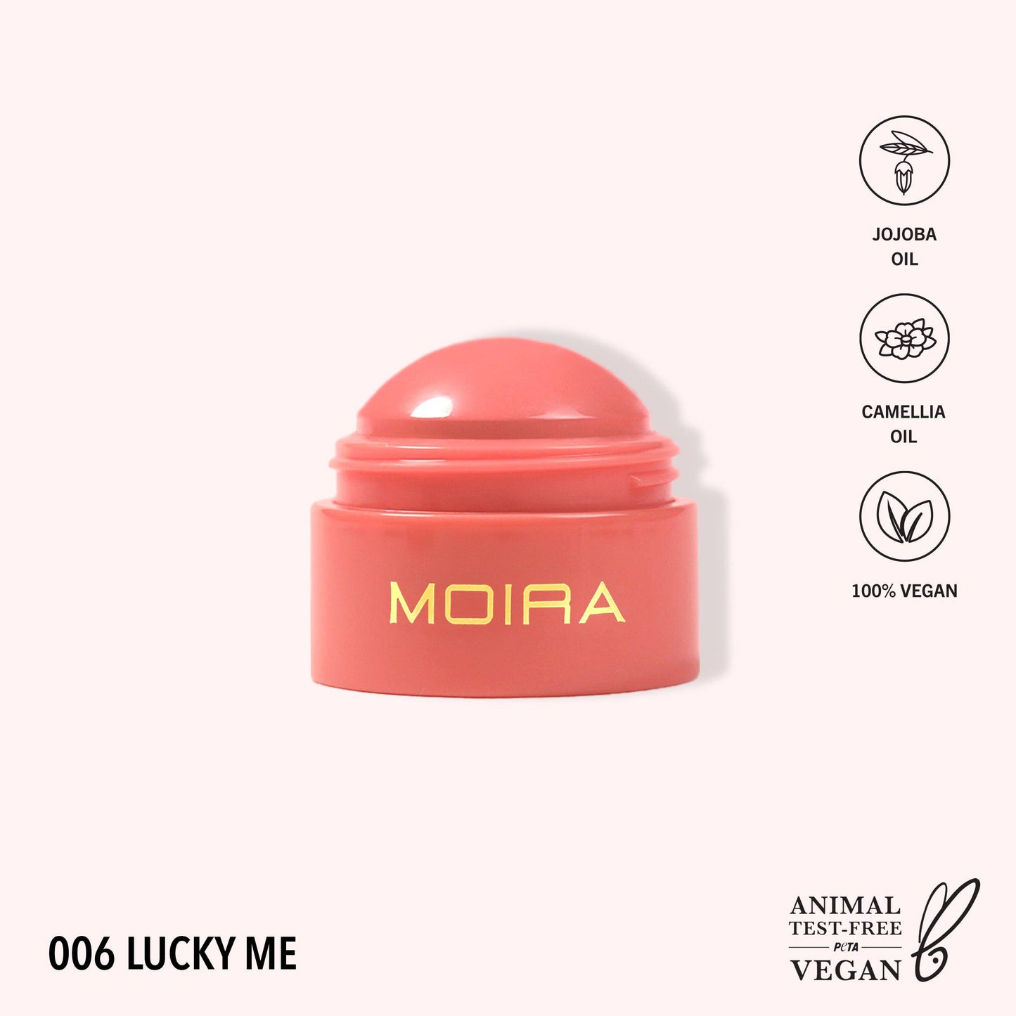 MOIRA Soft Blush Balm (006, Lucky me) LW3
