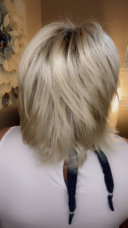 SHANNON – Luxury Wig by Chic Lifestyle Shown in Silky Sand.