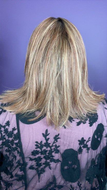 Paloma Human Hair 16" Hand-Tied Strawberry Blonde Blend