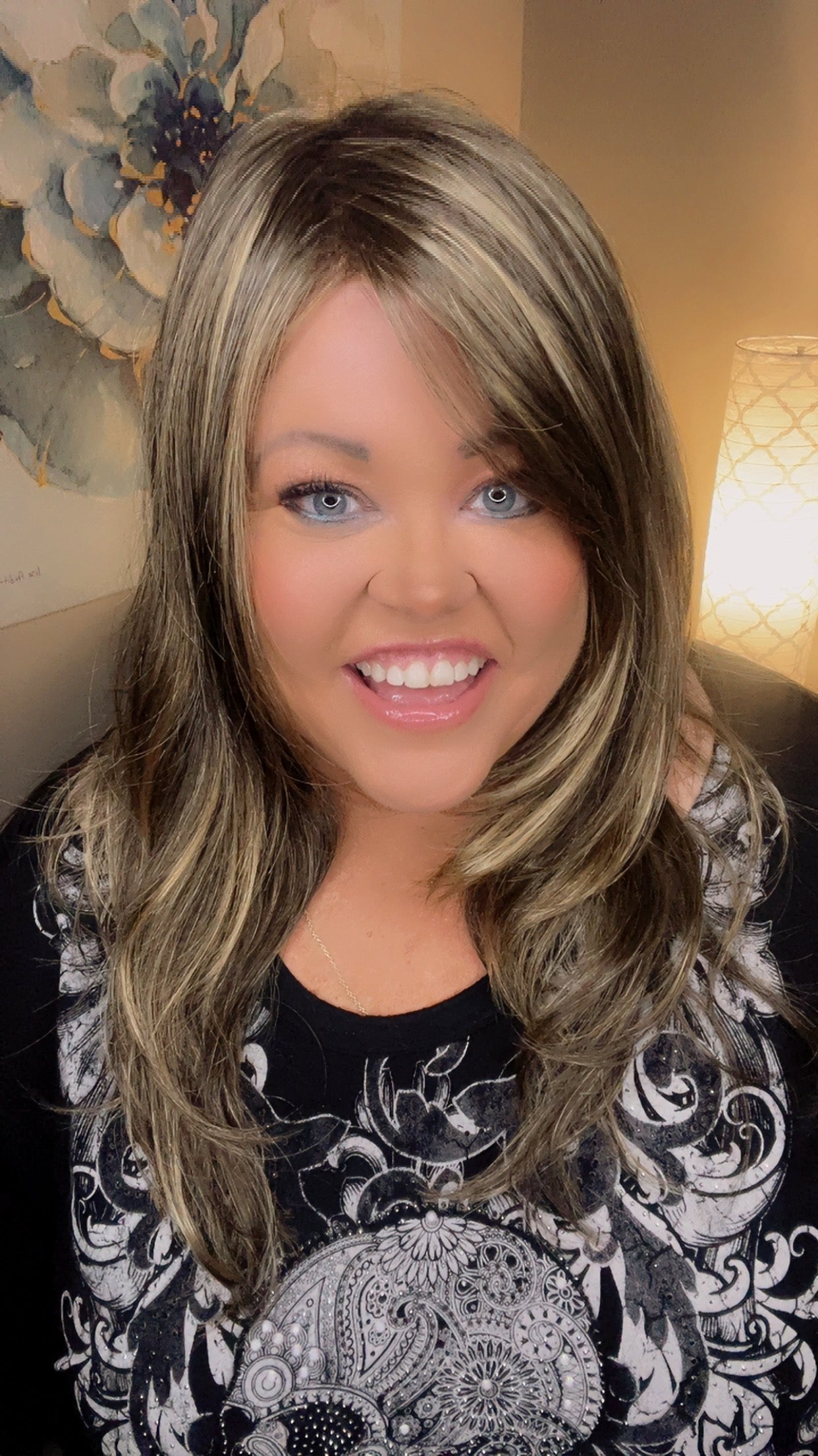 BLAZE MOCHA GOLD NHS Premium Luxury Wig *Sample A NOT RETURNABLE* NV1