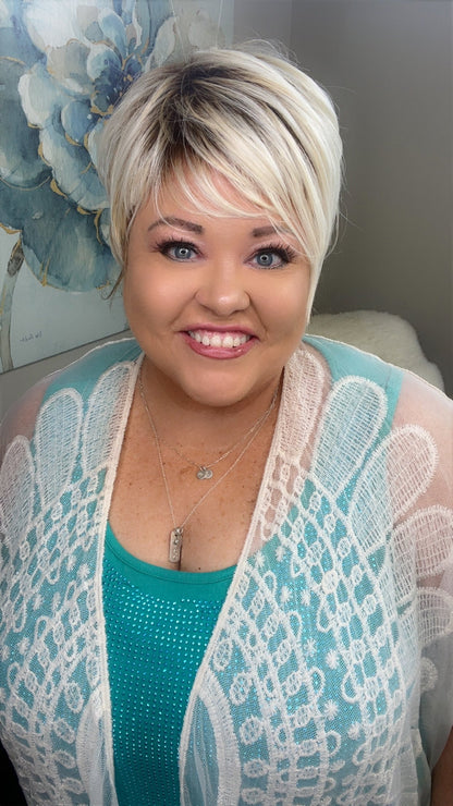 Alice – Luxury Wig by Chic Lifestyle Shown in California Blonde.